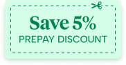 Save 5% with a prepay account